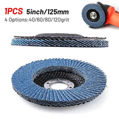 1pcs 125mm Metal Sanding Flap Discs Angle Grinder Wheels 40/ 60/80/120grit Flap Sanding Disc Angle Grinder Grinding Wheel