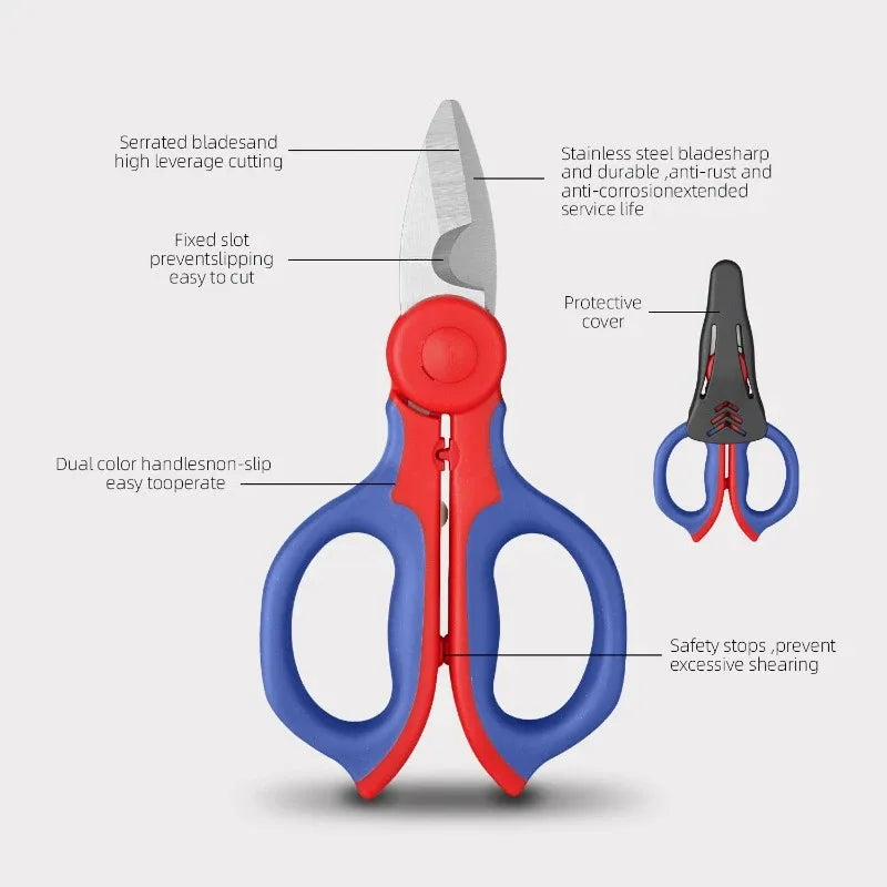 Bolt Cutter Heavy Duty Wire Cable Cutter Chromium Vanadium Steel with Safety Sheath for Electrical Automotive Repair Electrician