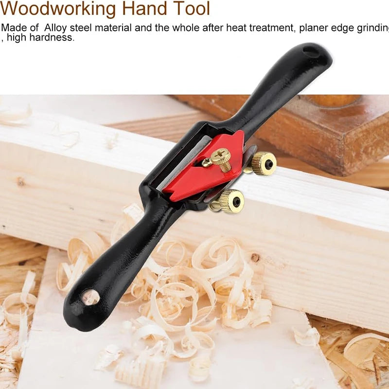 Woodworking Planer Adjustable Spokeshave Woodworking Plane Trimming Tools Hand Cutting Edge Chisel Carpenter Manual Accessories