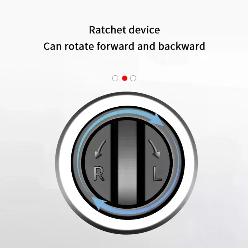 Quick & Labor-saving Ratchet Wrench Set: 3pcs Adjustable and Portable, Includes 1/2'', 3/8'', 1/4'' Socket.