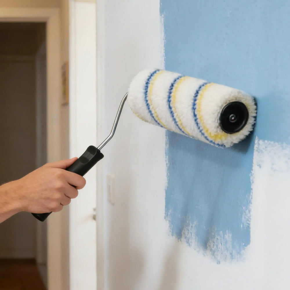 Paint Roller Brush House Renovation Tool Wall Painting Roller for Interior & Exterior, Cabinets Doors Fences Decks Crafts
