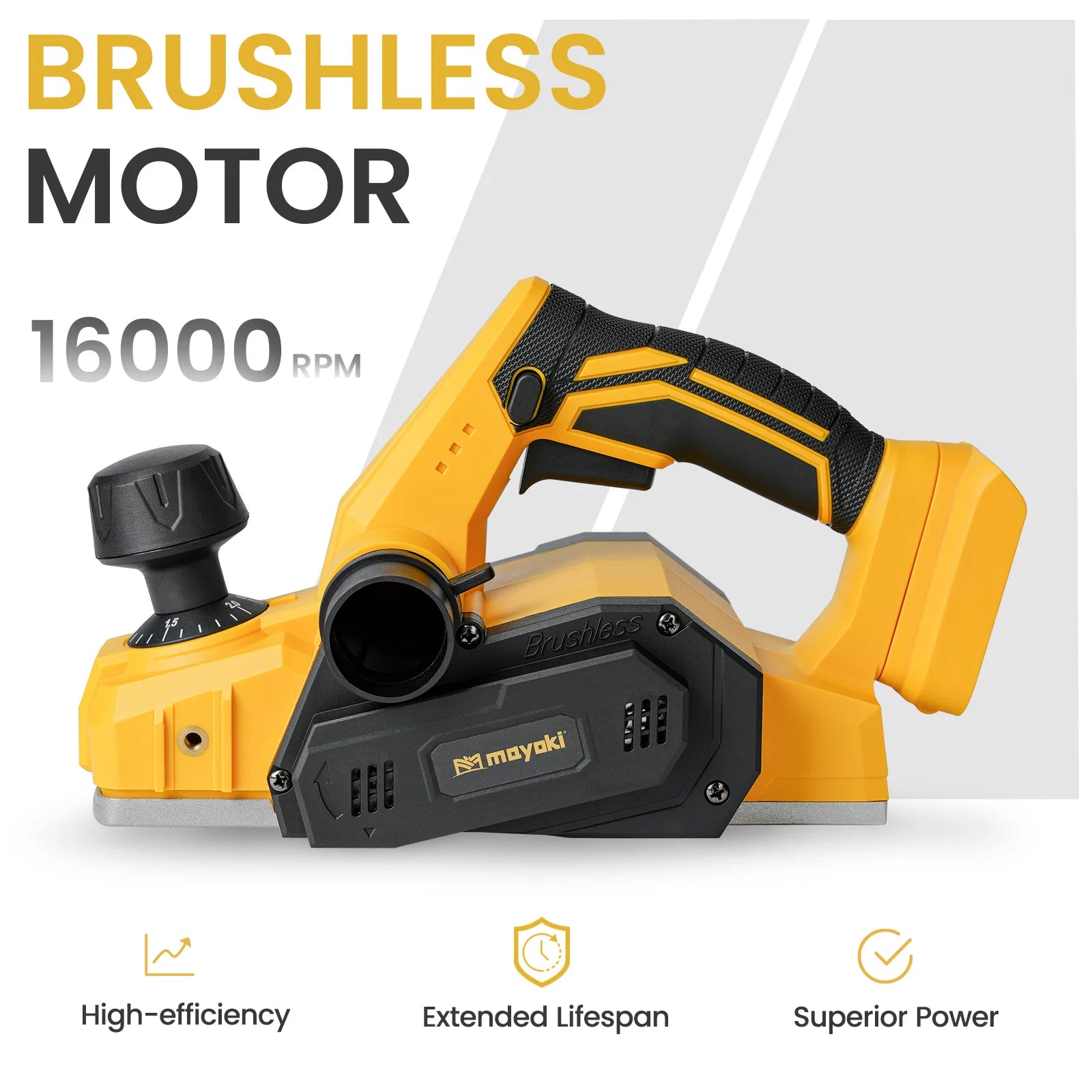 Electric planer Compatible with Dewalt 18V 20V Battery Woodworking Planer Household Tools Press Planer Hand Electric Planer
