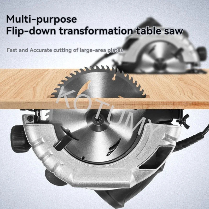220V Electric Circular Saw, 8-Inch Portable Inverted Table Saw, Woodworking Tool, Electric Electric Saw, High-Power Cutting Mach