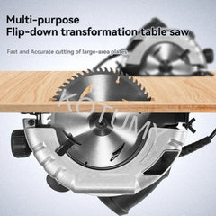 220V Electric Circular Saw, 8-Inch Portable Inverted Table Saw, Woodworking Tool, Electric Electric Saw, High-Power Cutting Mach