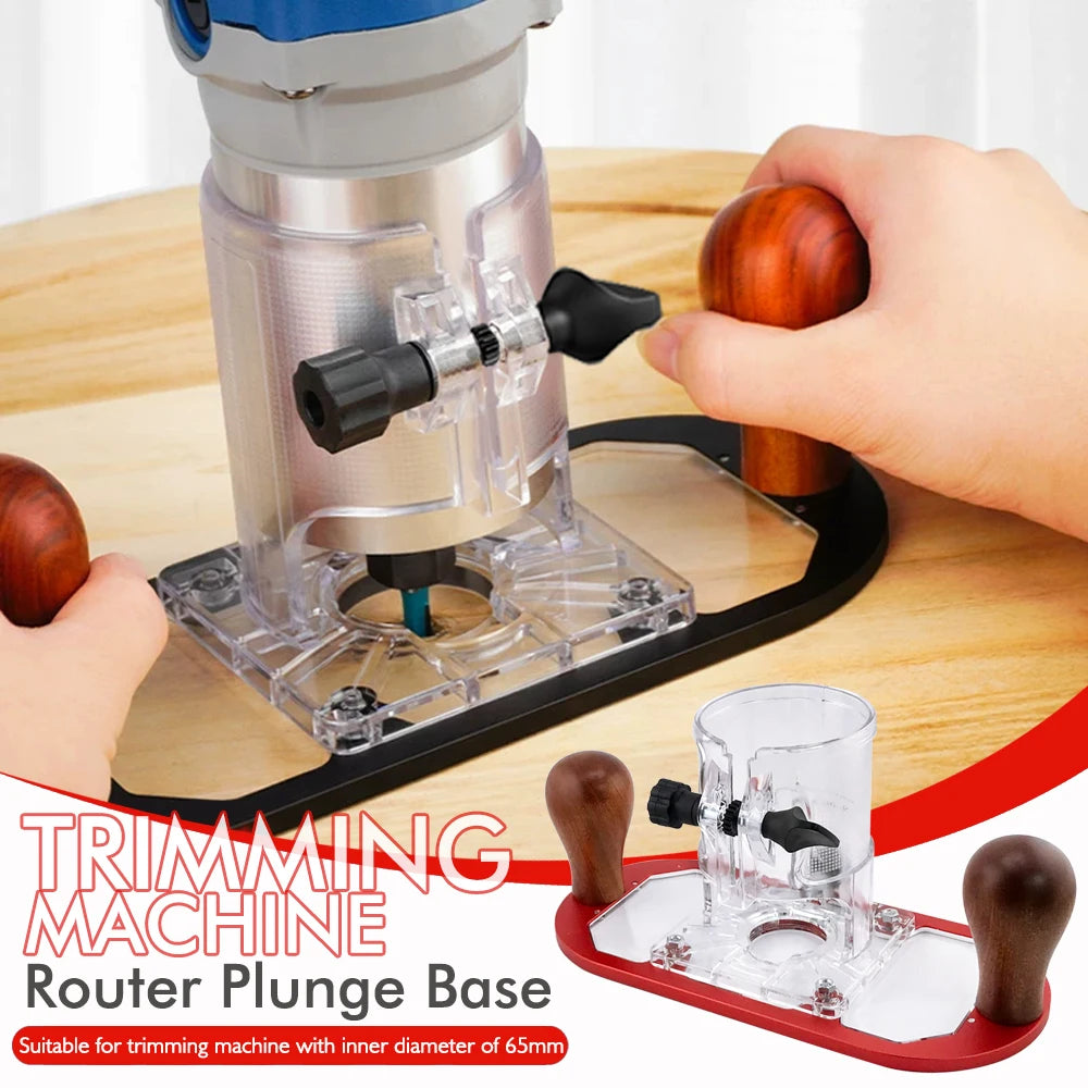 2025 Wood Router Base for Edge Guide - Woodworking Trimming Machine Milling Groove Flip Engraving Trimming Opening Milling Base