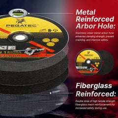 9 inch angle grinder cutting disc, 9 inch in diameter, thickness 5/64 inch, with a pull-type cutting disc with an inner of 7/8 i