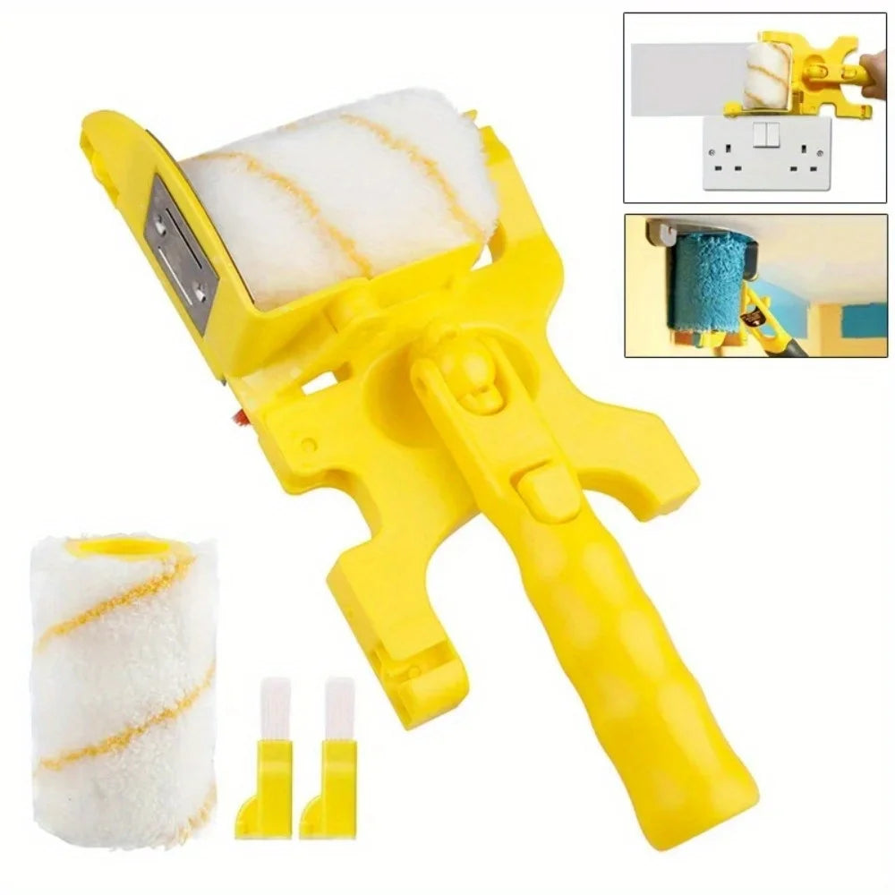 Paint Brush Roller Sleeve Set, Multi-Functional Corner Brush, Professional DIY Rollers for Home Wall Decoration