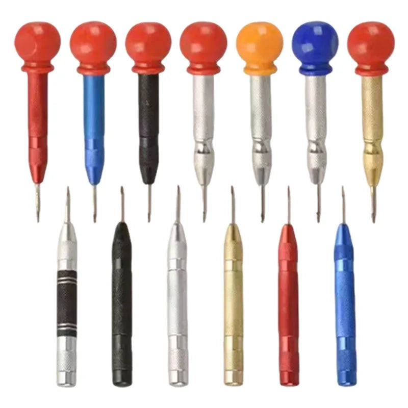 Center Punch, 130mm Automatic Center Punch for Metal, Adjustable Impact Spring Loaded Center Punch Tool