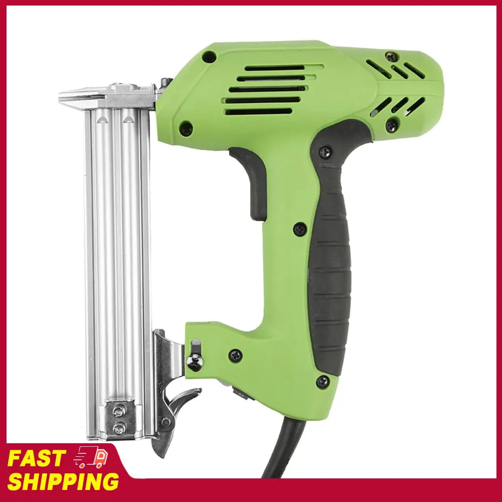 Electric Nail Gun Ergonomic Soft Grip Multifunctional Corded Straight Brad Nailer for Furniture Making Wired Electric Nailer