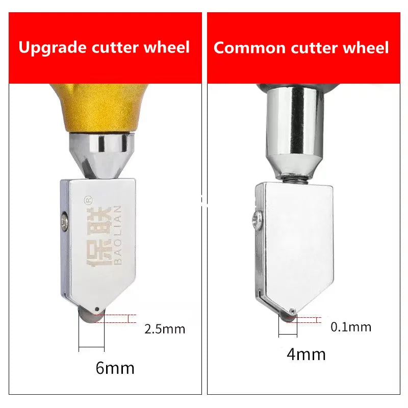 2 in 1 Glass Ceramic Tile Cutter with Knife Wheel Diamond Roller Glass Cutter Cutting Machine Opener Breaker Tools