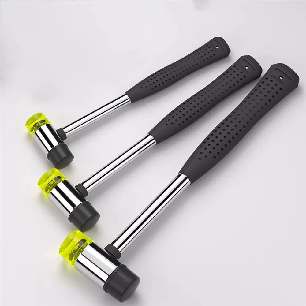 1pc 25/35/45mm Double-Face Rubber Mallet - Non-Slip Soft Tap Hammer for Woodworking, Jewelry Craft & Flooring Installation Tools