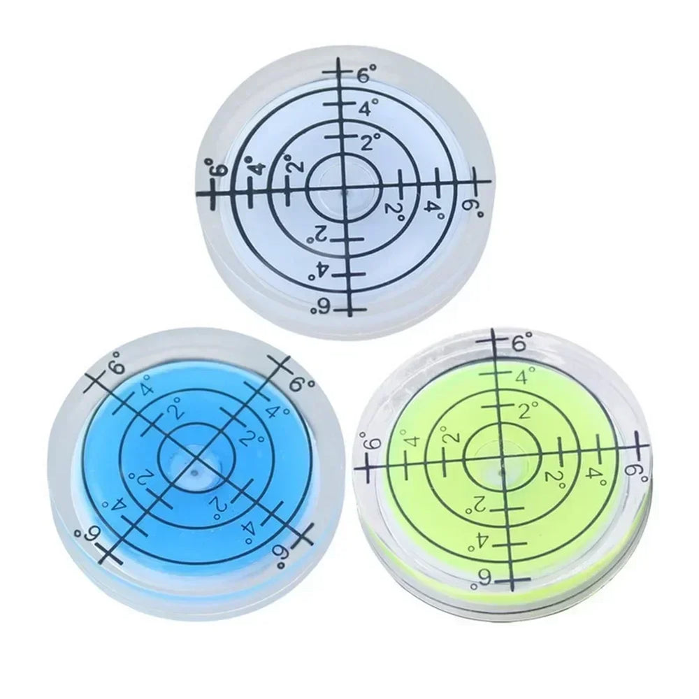 1pc Spirit Level Bubble Mini Round Bullseye Leveller High Precision Bubble Level Horizontal Spirit Level Measuring Tool 32mmx7mm