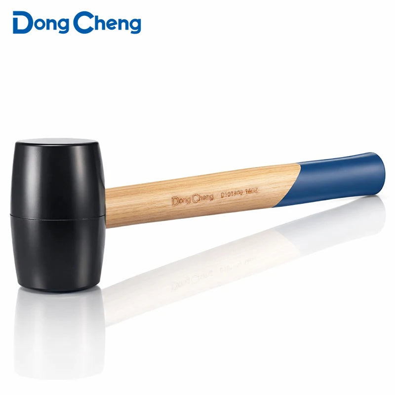 16/24/32oz Rubber Mallet, Wood Handle,Non-marring Soft Head,Heavy Duty Hammer for Tile Flooring Installation,Laying,Construction