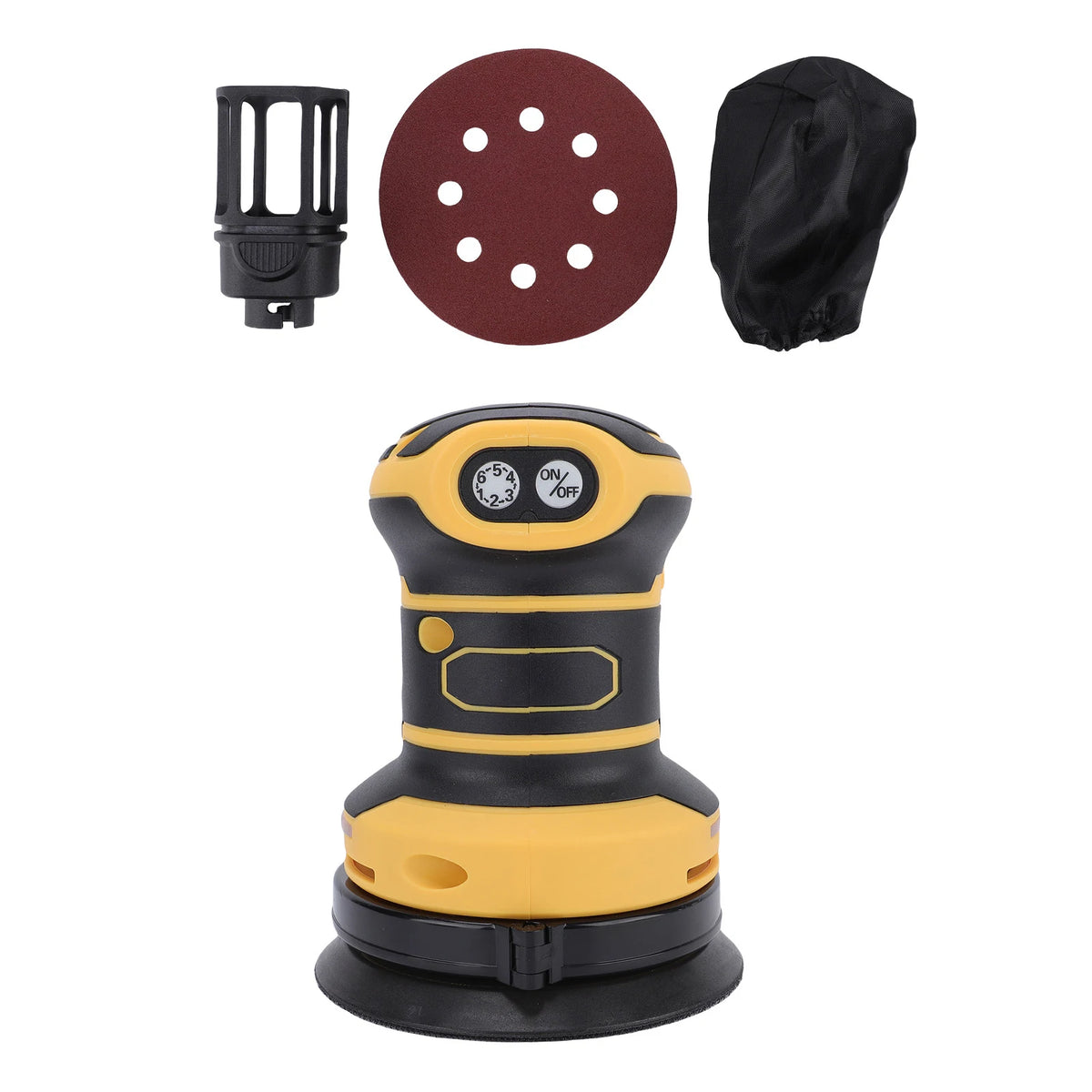 Cordless Sander 5-Inch Electric Orbital 3 Speeds 20V Battery
