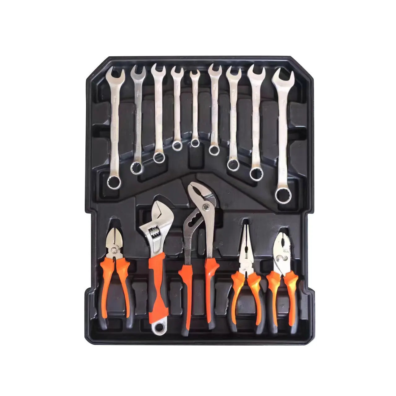 108pcs Hand Tool Set with Toolbox, Complete Home & Garage Toolkit with Ratchet, Wrenches, Sockets