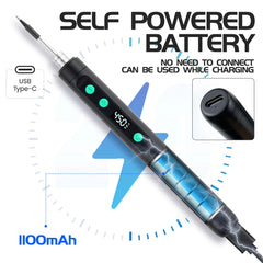 Portable Wireless Soldering Iron with Intelligent Temperature Control Fast Heating Type-C Soldering Kit for Electronics Repair