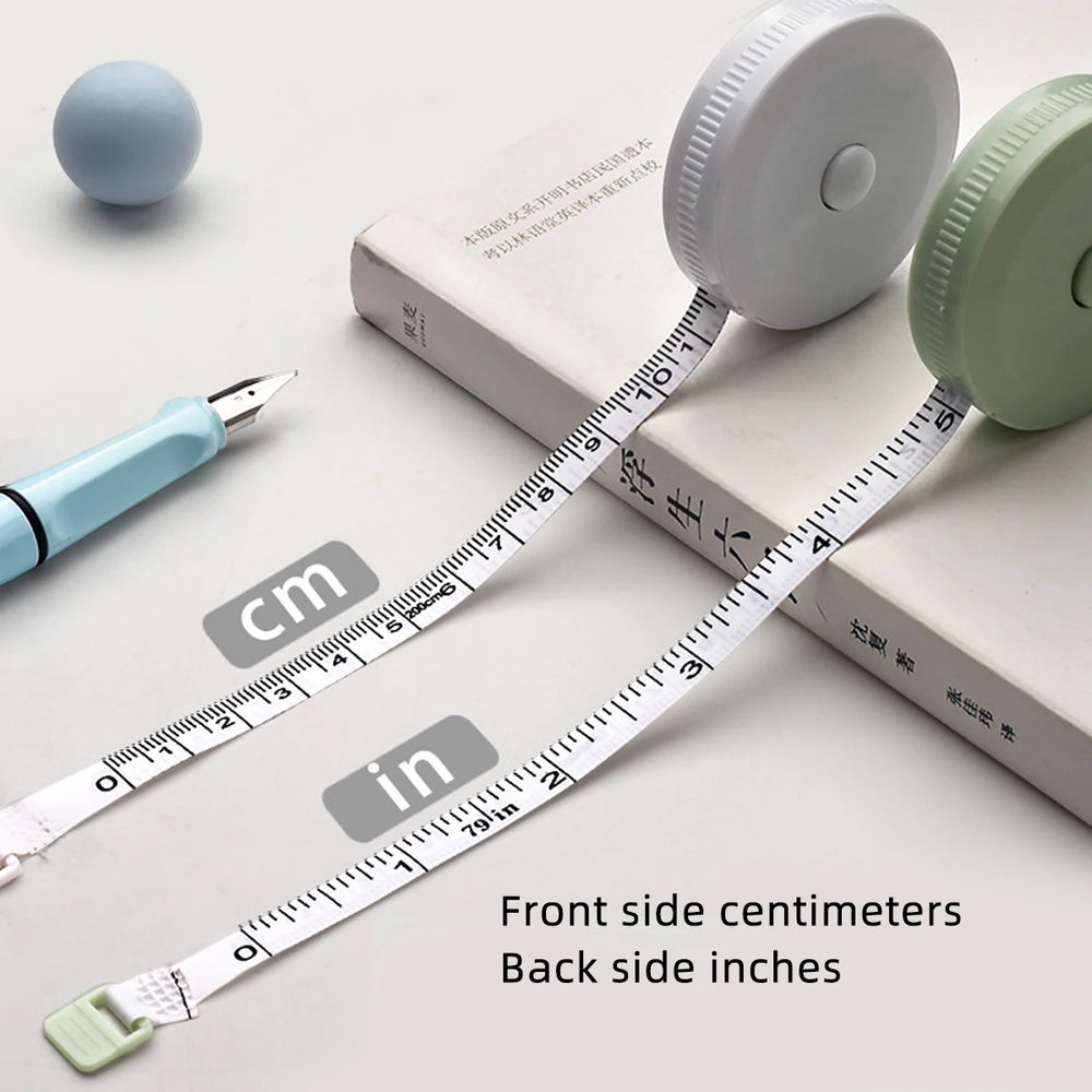 1.5M Retractable Tape Measure Cute CM/In Measuring Tool Portable Ruler Measure Mini PP Tape Measure Irregular object Measurement
