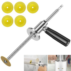 Stainless Steel PVC Pipe Cutter Tool with 5 Blades - Adjustable Depth, Ergonomic Handle for Smooth Inside Plumbing Cutting