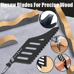 Jigsaw Blades For Precise Wood Cutting Curved Saw Blade Sharp Teeth Power Tool Accessories For Woodworking Projects