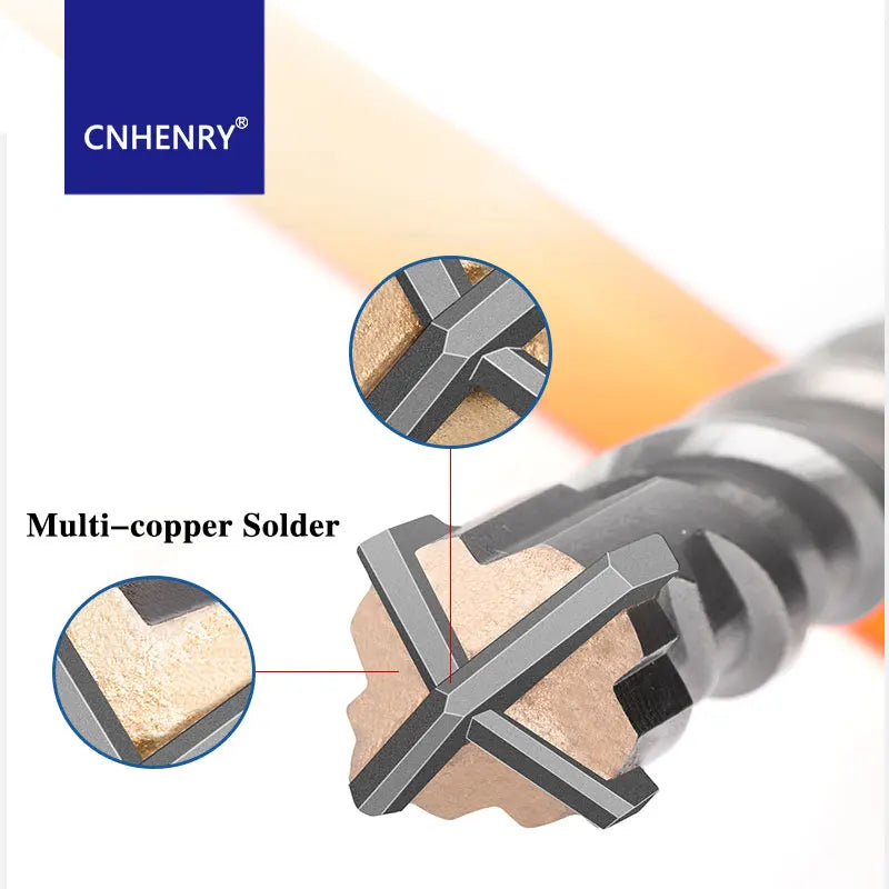 Rotary Hammer Drill Bit for Concrete Drilling For Brick Stone Masonry Concrete Carbide Tipped SDS Rotary Wall Twist Drill