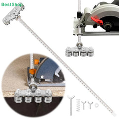 ♣Circular Saw Edge Guide with Roller Bearing, Precision Cutting Guide Tool for Circular Saw & Straight Cuts