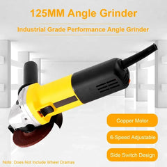 Electric Angle Grinders 125mm 1050W 1250W Grinding Machine Handheld Metal Diamond Cutting Polishing Woodworking Power Tools 220V