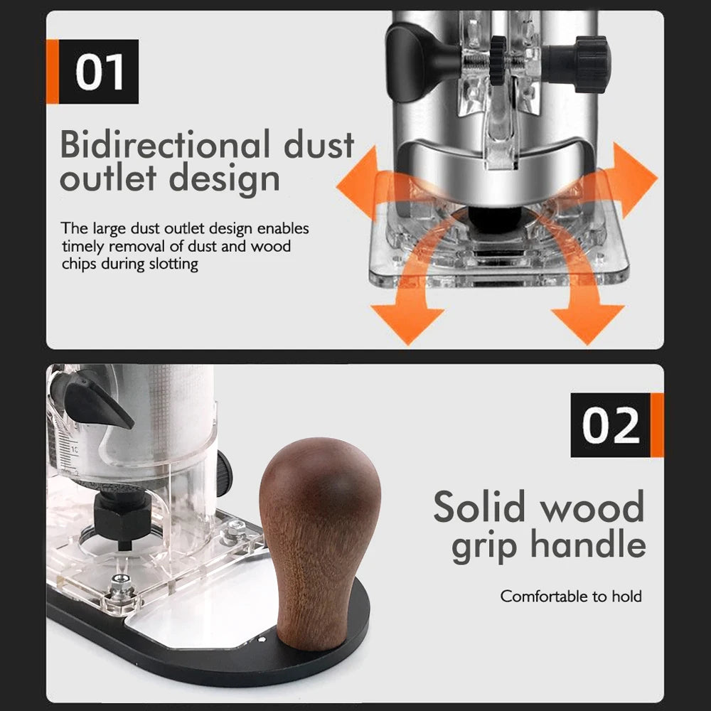 2025 Wood Router Base for Edge Guide - Woodworking Trimming Machine Milling Groove Flip Engraving Trimming Opening Milling Base