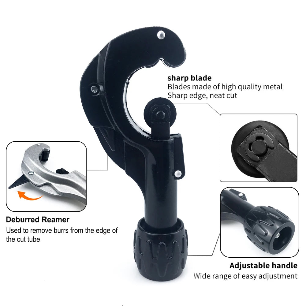 Pipe Cutter 3-35mm/5-50mm Adjustable Tube Cutter for Copper Aluminum Stainless Steel PVC Plumbing Cutting Tool