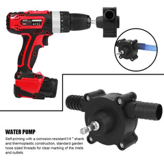 Electric Drill Pump Diesel Oil Fluid Water Pump Home Garden Outdoor Tool Portable Mini Hand Self-priming Liquid Transfer Pumps