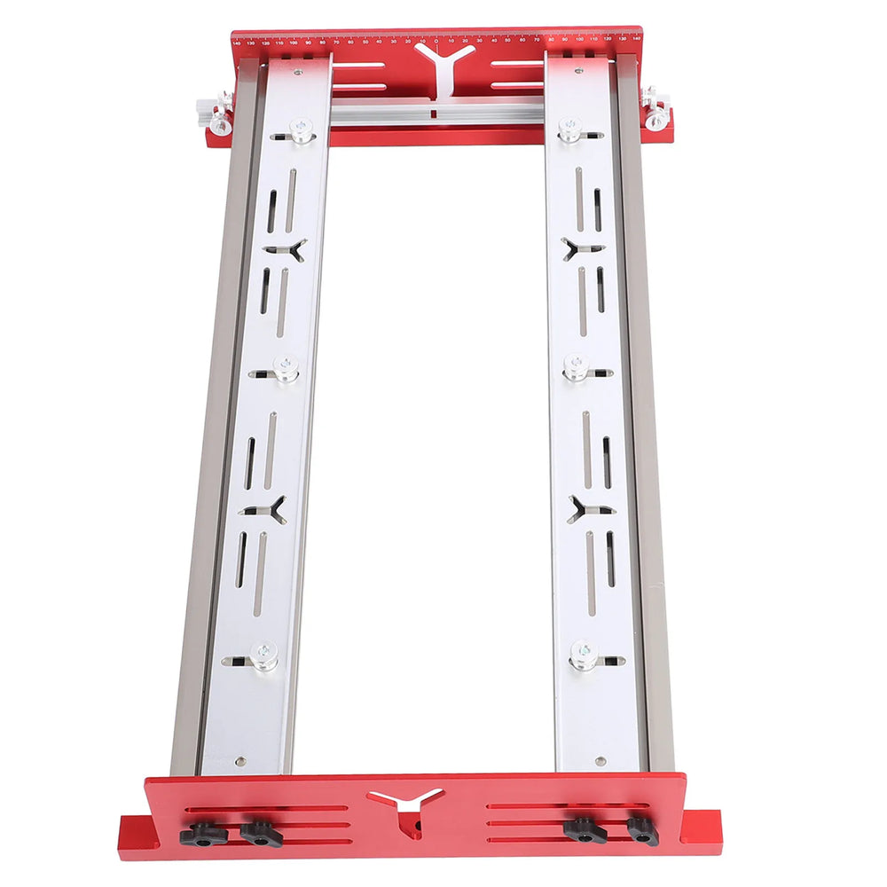 Woodworking Router Sliding Plate Aluminum Alloy Router Milling Groove Bracket for Flatten and Finish Plywood