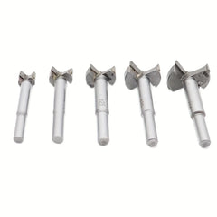 ‌"5PCS Wood Hole Saw Set - 15/20/25/30/35mm Drill Bits for Hinge Boring, Pilot Holes & Woodworking | Hole Opener Cutter"‌