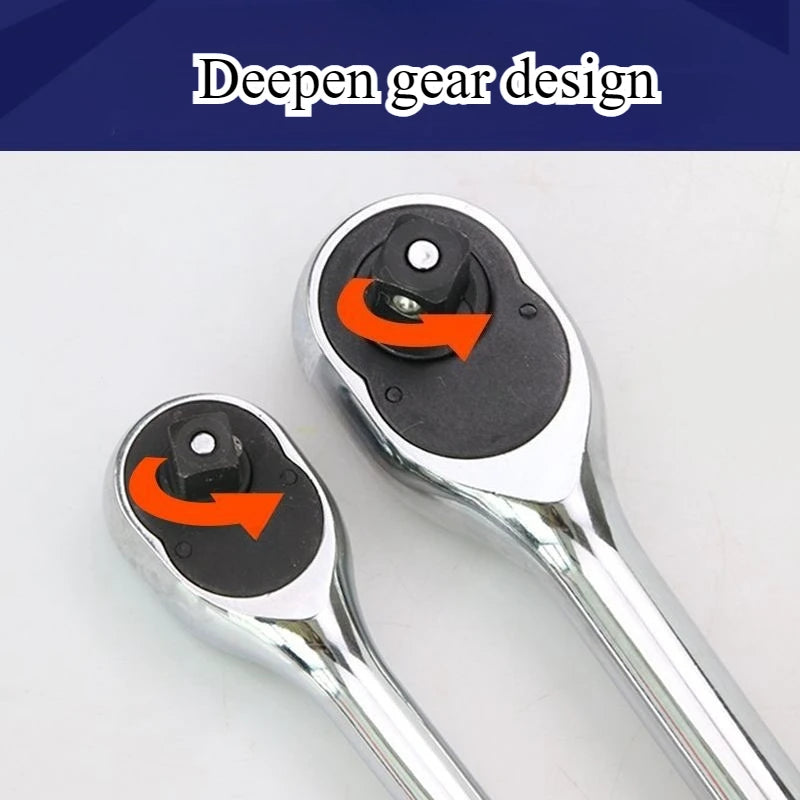 Time-saving and Labor-saving Auto Repair Tool Set Ratchet Wrench Socket Tool Industrial Rust Proof and Wear-resistant Wrench