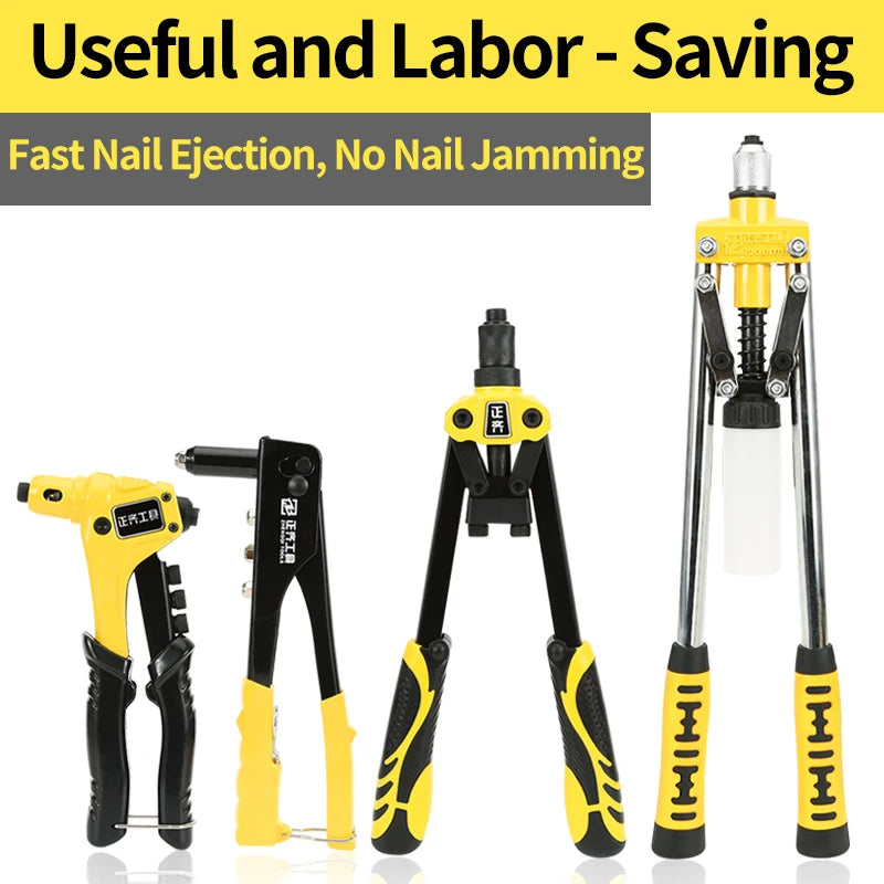 Manual Rivet Gun Suitable For Wall And Wooden Board Core Pulling Nail Fixation Double Handle Labor-Saving Core Pulling Rivet Gun