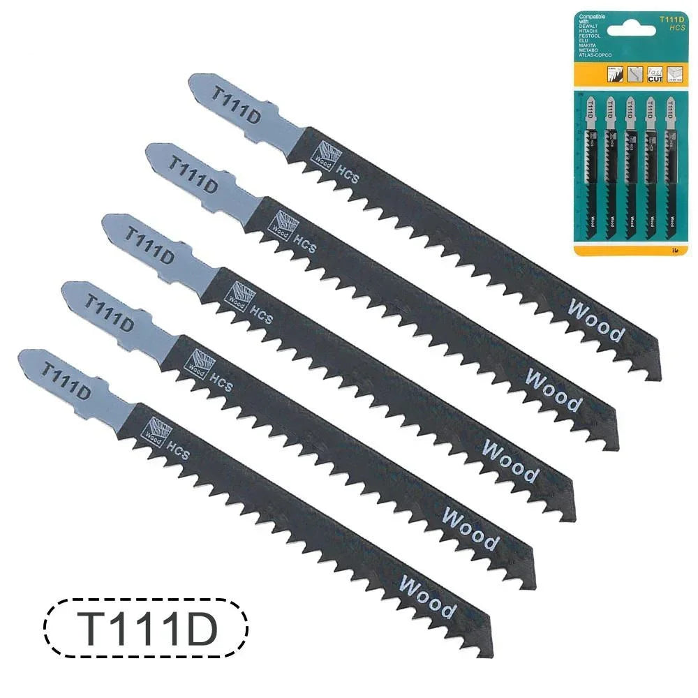 Jigsaw Blades Set for Wood and Metal Cutting 100mm HCS T101B T101D T144D T101BR T244D T127D T111C T111D