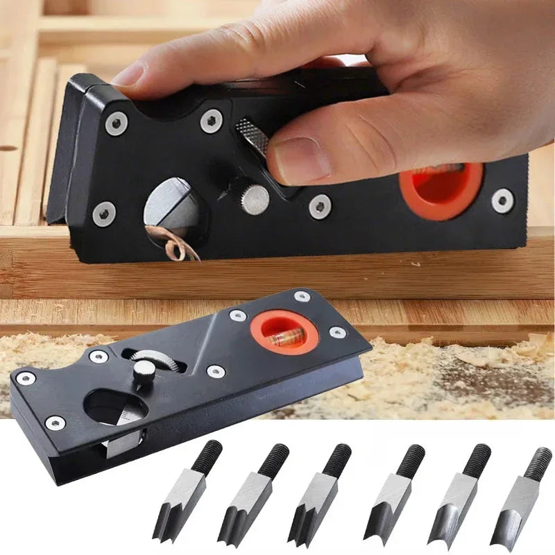 Chamfer Plane for Wood Woodworking Hand Planer Tool for Quick Edge Planing and radian Corner Plane Trimming With blade