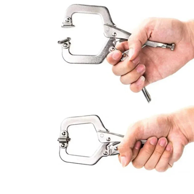 6.5" Steel C Clamp Locking Welding Pliers Vise Grip Wood Tenon Locator Tool for Metal Woodworking Tools Herramientas Ferramentas