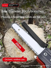 110V/220V Portable Electric Chainsaw with Brushless Motor, Lithium-ion Battery AB
