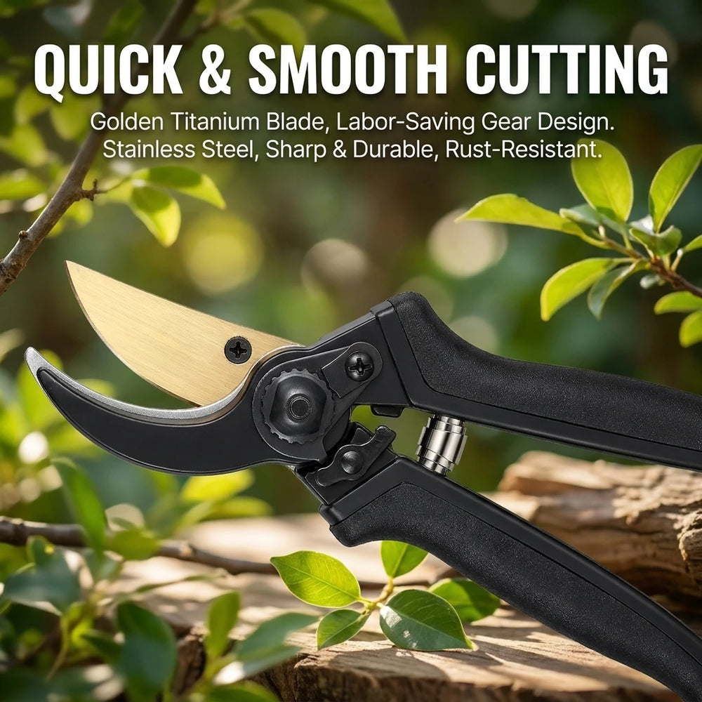 Professional Garden Pruning Shears Horticulture Hand Pruner Shrub Scissors Orchard Branch Cutting Tool for Plant Trim And Garden