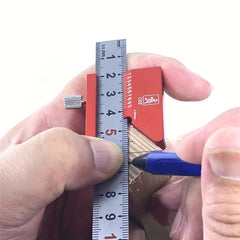 Center Finder Line Gauge Square Center Scribe Carpenter Ruler 45 Degrees Angle Line Caliber Marking Ruler Measuring Scribe Tools