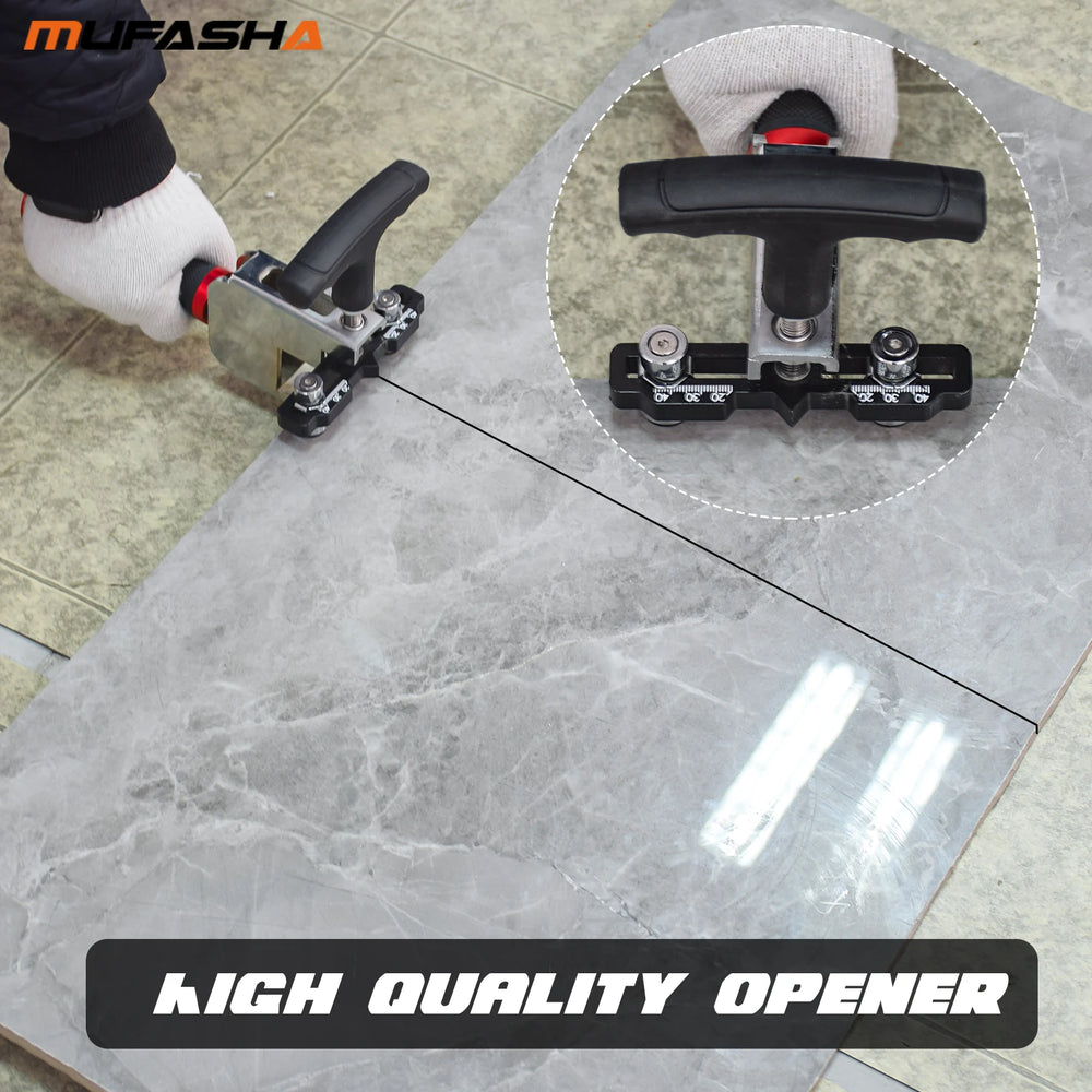 MUFASHA ML3200 Portable 3200mm Manual Tile Cutter Professional Hand Tile Cutter Three Cutting Blade Push Knife Slab Cutter