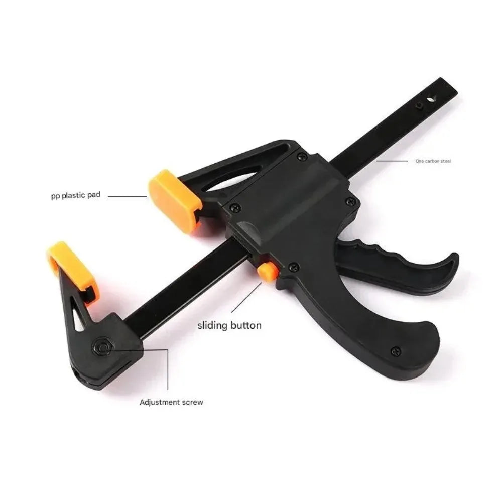 Bar Clamps for Woodworking 4/6/8/10/12/18 Inches Quick Grip Clamps Trigger Clamp One Handed Ratchet Clamp Bar Clamp for Craft
