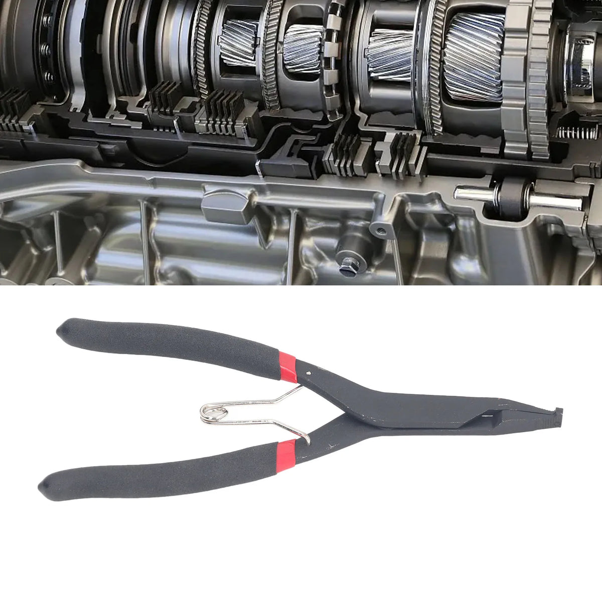 Flat Snap Ring Pliers Snap Ring Pliers 40mm Opening 2mm Thickness High Carbon Steel Ergonomic Design Retaining Ring Pliers