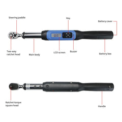 1/2 Inch Drive Digital Torque Wrench High Accuracy Electronic Ratchet Wrench Automotive Maintenance Precision Measuring Tool