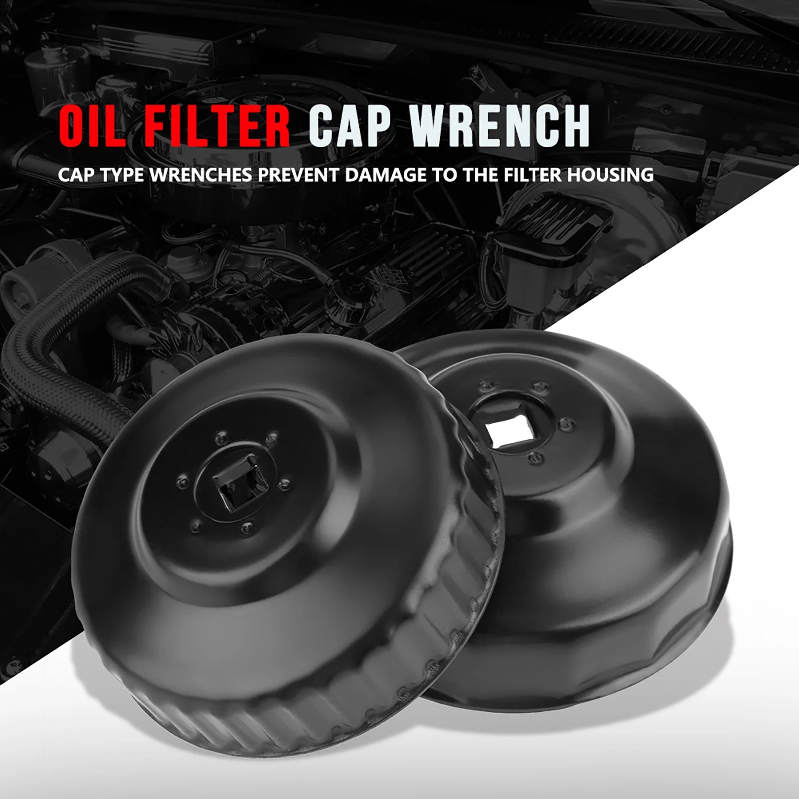 Oil Filter Wrench Remove Set Sockets Work Wrench Repair Tool Kit Filter Remove Set Filter Wrench Set Oil Filter Cup Set