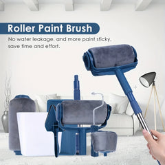 1 Set Multifunctional Paint Roller Corner Brush Handle Tools Wall Painting Roll DIY Household Easy to Operate Painting Brushes