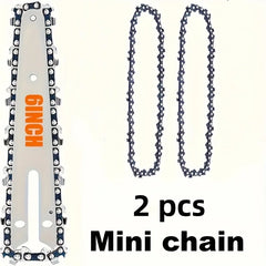 2 Pcs Durable 6-Inch Chainsaw Chain for Wireless Electric Chainsaws Ideal for Trimming Cutting And Logging