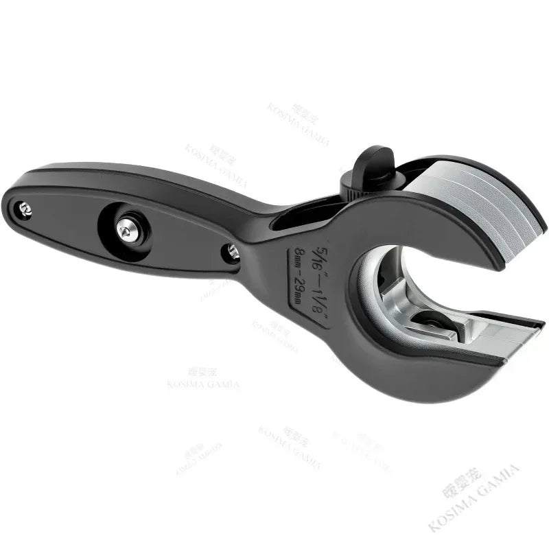 Ratchet Pipe Cutter Hand Tool Cuts Copper Aluminum Iron Stainless Steel PPR PE Pipes for Plumbing Repair and DIY Projects
