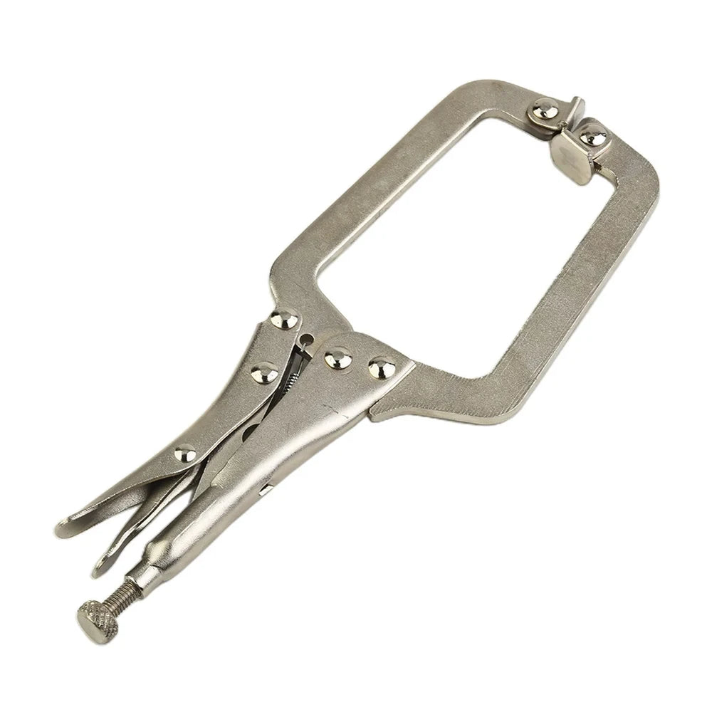 9 Inch Steel C Clamp with Locking Vise Grip for Welding Pliers Wood Tenon Locator Tool Metalworking and Woodworking Hand Tools