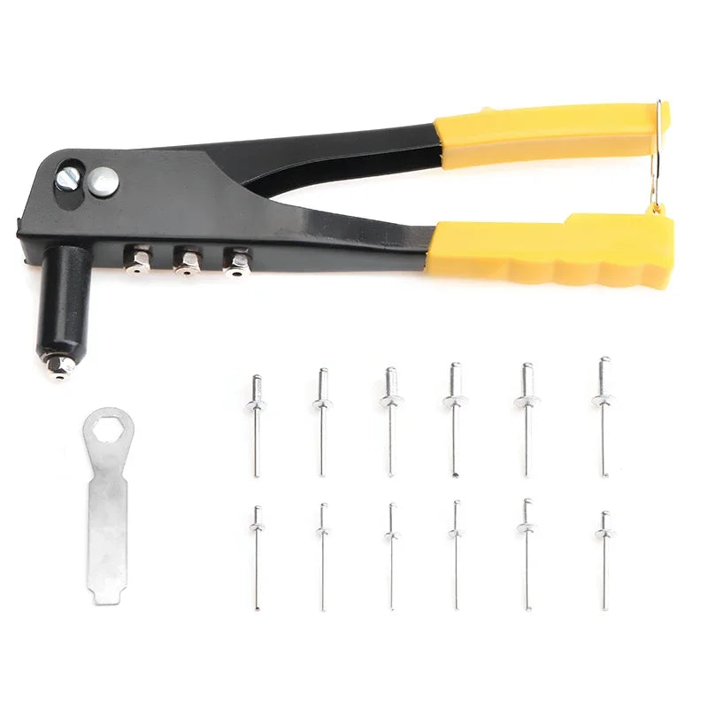 Heavy Duty Riveter Set Pop Rivet Gun 120Pcs Blind Rivets Assortment Kit Hand Tools Rivet Nut Tool
