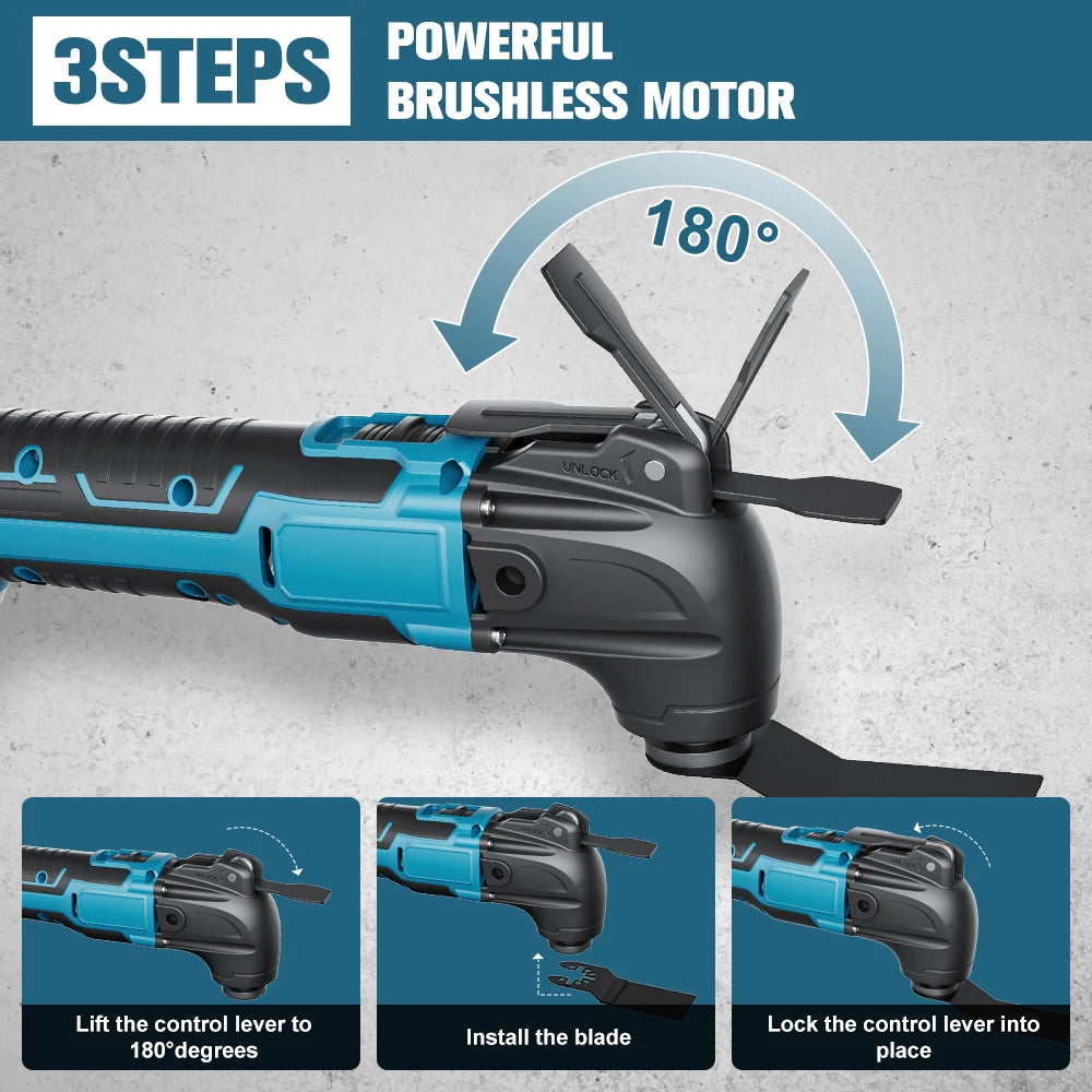 Oscillating Multi Tool For Makita 18V Battery Electric Saw Trimmer Oscillating Tool For Cutting Scraping Sanding Power Tool